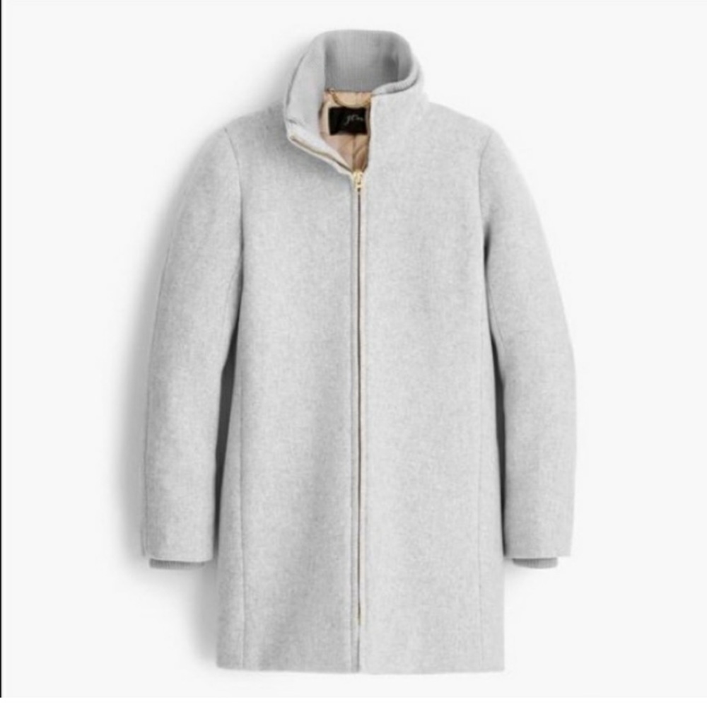 J. CREW • Grey Lodge Wool Coat • Size 6